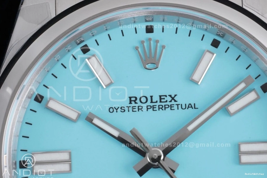 Supportive 1:1 124300 DD3230 V Tiffany Steel Dial Perpetual 41mm VSF 904L Oyster 947 Edition Best Blue 0523